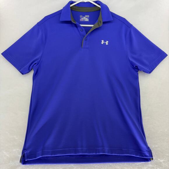 Under Armour Other - Under Armour Men's UA Tech Polo Purple HeatGear Loose Fit Medium